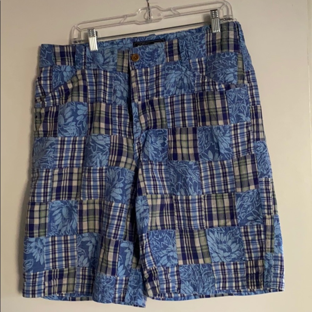 Mens’ 34 Izod soft plaid shorts
